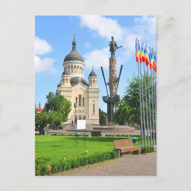 Postal Cluj Napoca, Rumania (Anverso)