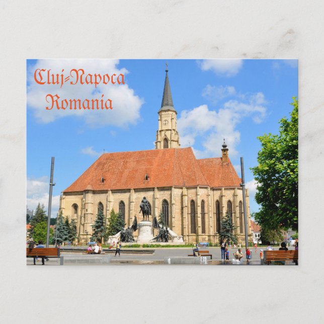 Postal Cluj Napoca, Rumania (Anverso)
