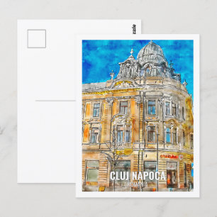 Postal Cluj Napoca Rumania Viaje a la Zona Acuática