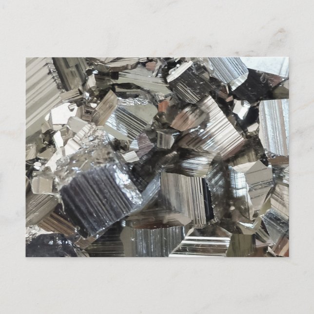 Postal Clúster de oro de Guay Iron Pyrite Fool (Anverso)