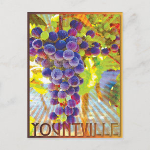 Postal Clúster de uvas de Yountville California
