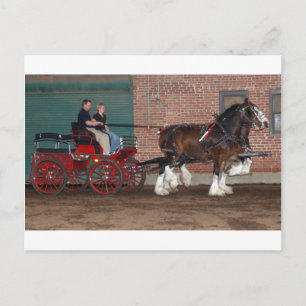 Postal Clydesdales cart