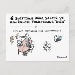 Postal Coaching d'équipe de la carta "2/6: Información"