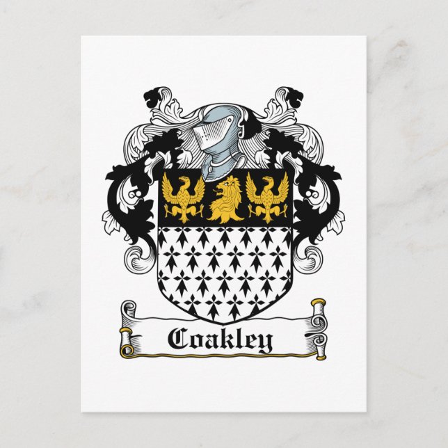 Postal Coakley Family Crest (Anverso)