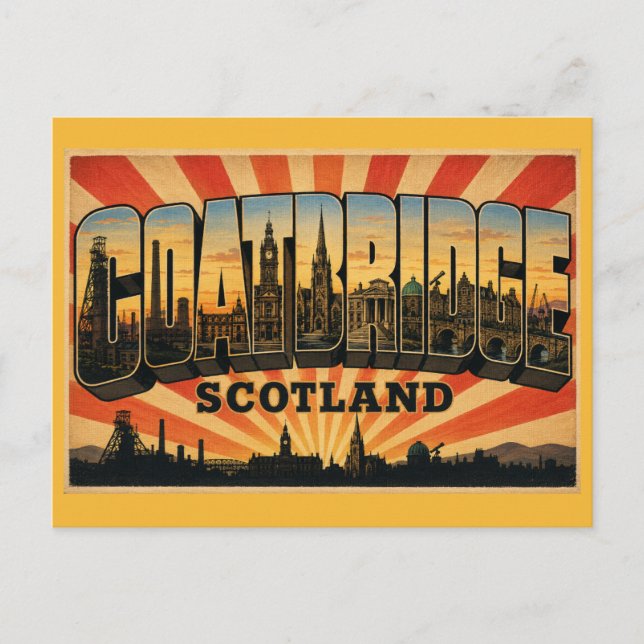 Postal Coatbridge Escocia Summerlee (Anverso)