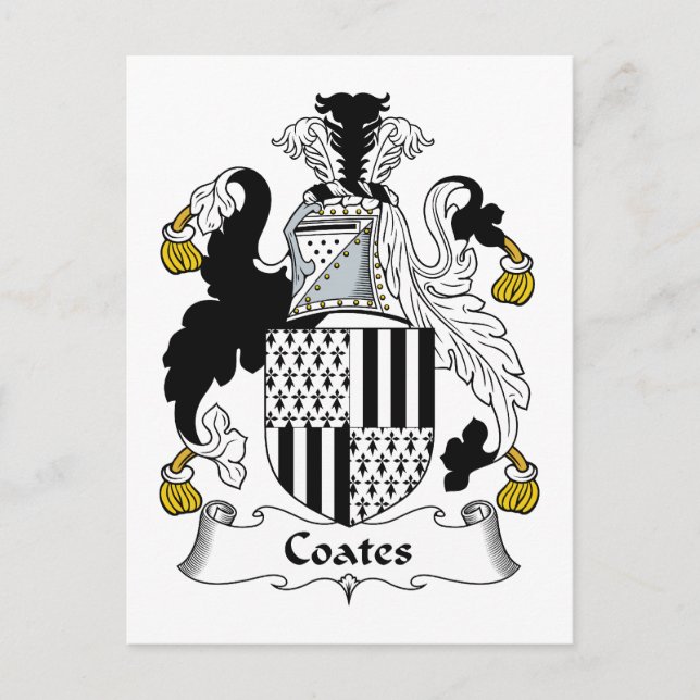 Postal Coates Family Crest (Anverso)