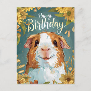 Postal Cobaya Feliz Cumpleaños 