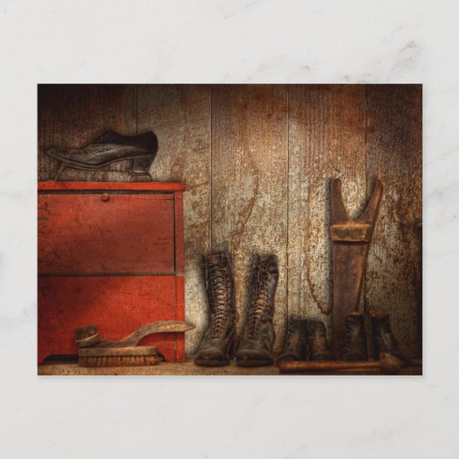 Postal Cobbler - El limpiabotas de 1900 (Anverso)