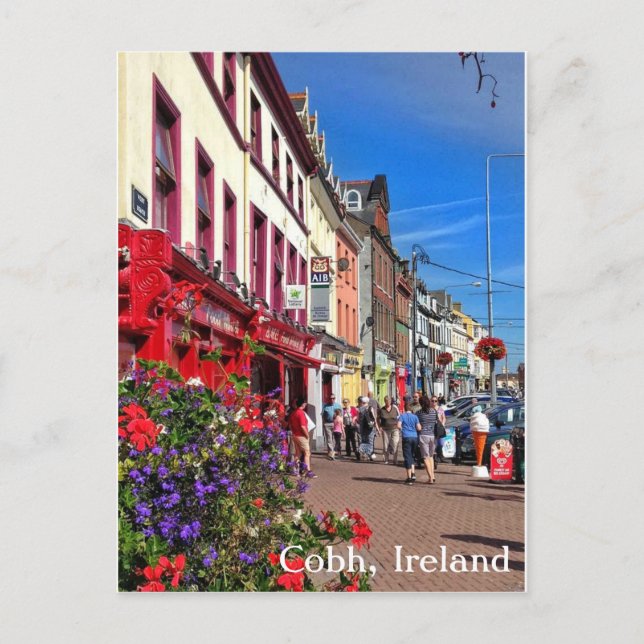 Postal Cobh, County Cork Ireland, Postcard (Anverso)