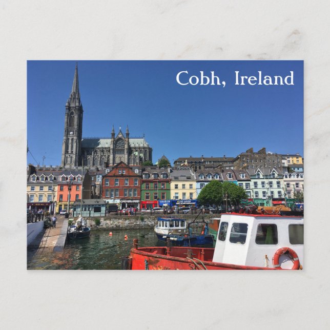 Postal Cobh, County Cork, Ireland Postcard 3 (Anverso)