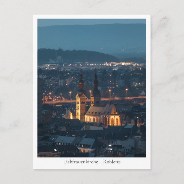 Postal Coblenza Alemania (Anverso)