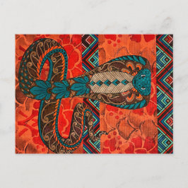 Postal Cobra colorida