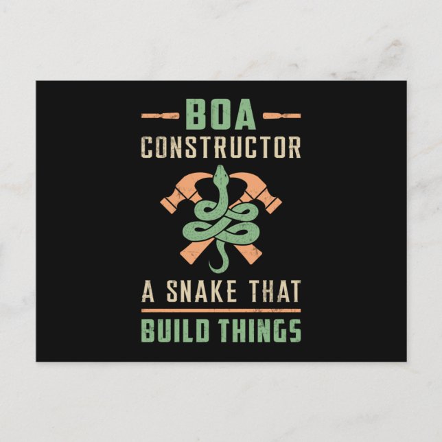 Postal Cobra Snake Reptile Animal Snakers Mascota Funny G (Anverso)