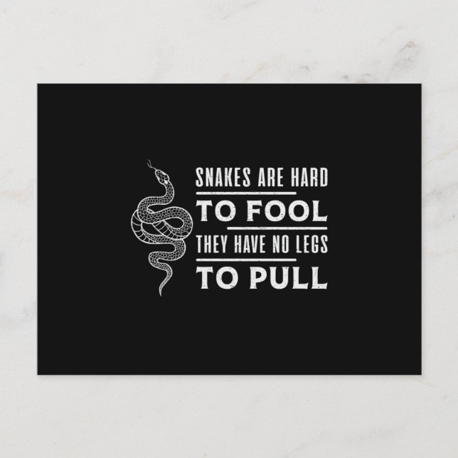 Postal Cobra Snake Reptile Snakers Animal Mascota Gracios (Anverso)