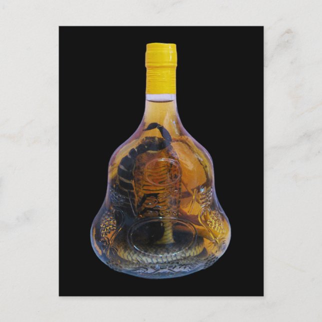 Postal Cobra Snake Vs Scorpion Whiskey ... Yadong Lao (Anverso)