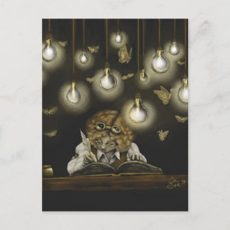 Postal cobrable de la "iluminación"