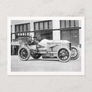 Postal Coche anticuario de carreras de los años 1910