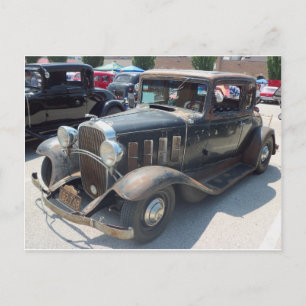 Postal Coche anticuario rusto