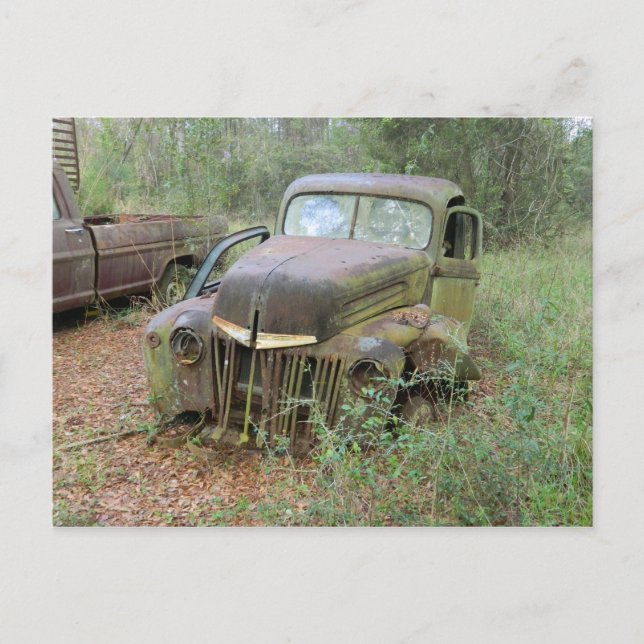 Postal Coche antiguo (Anverso)