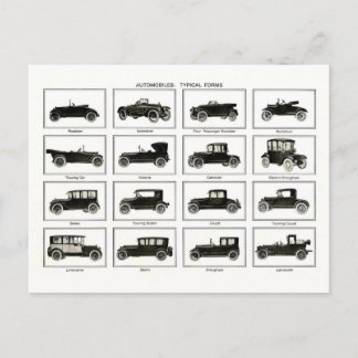 Postal Coche antiguo y clásico (retro auto): Coches de ép