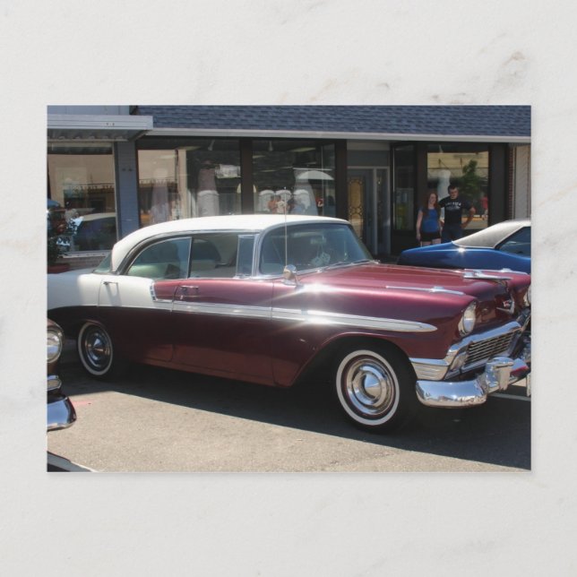 Postal coche clásico (Anverso)