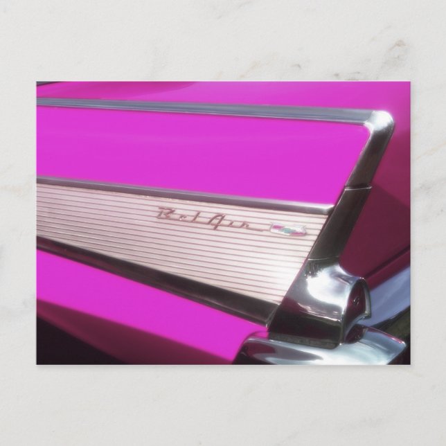 Postal Coche clásico: Chevrolet Bel Air (Anverso)