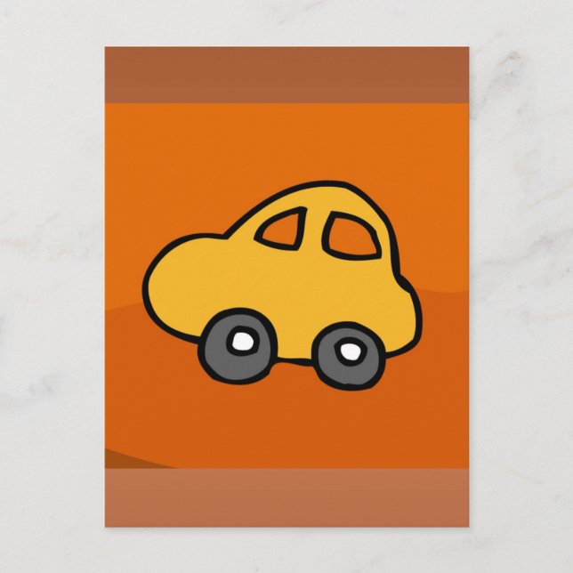 Postal Coche corto (Anverso)