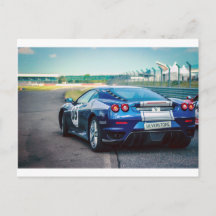 Coche de carreras azul
