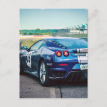 Coche de carreras azul