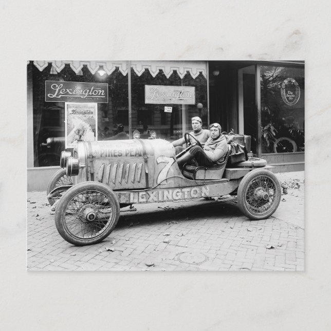 Postal Coche de carreras de campeonato, 1922 (Anverso)