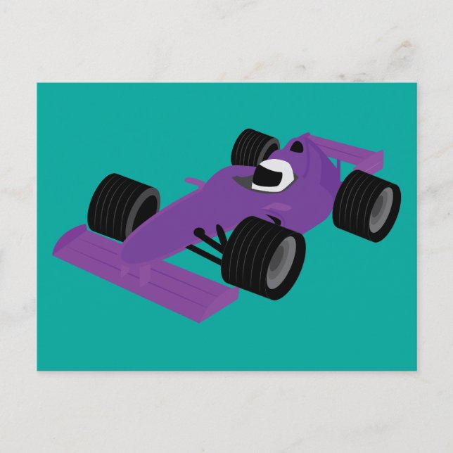 Postal Coche de Carreras de F1 (Anverso)