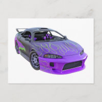 Coche de Carreras púrpura fino