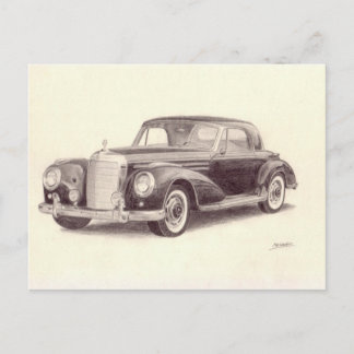 Postal Coche de época: Mercedes Benz 300