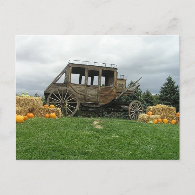 Postal Coche de la etapa (Anverso)