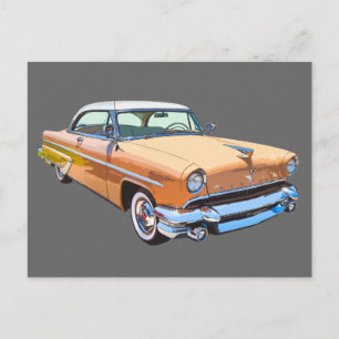 Postal Coche de lujo Lincoln Capri de 1955