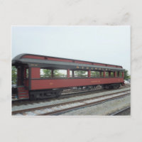 Coche de pasajeros al aire libre. Ferrocarril de S