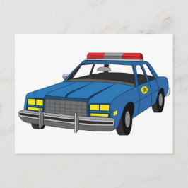 Postal coche de policía de la academia de aplicación de l