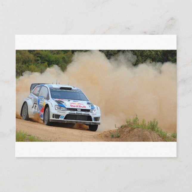 Postal Coche de Rally (Anverso)