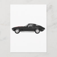 Coche deportivo Corvette 1967: Acabado negro: