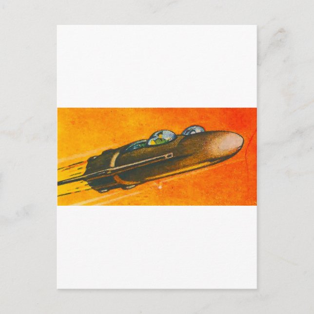 Postal Coche espacial (Anverso)