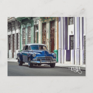 Postal Coche Havana CUBA