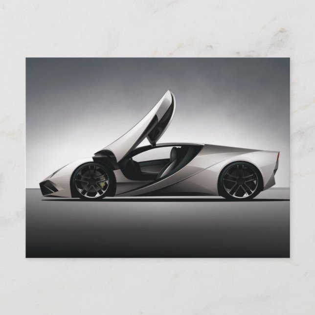 Postal coche moderno 07 (Anverso)
