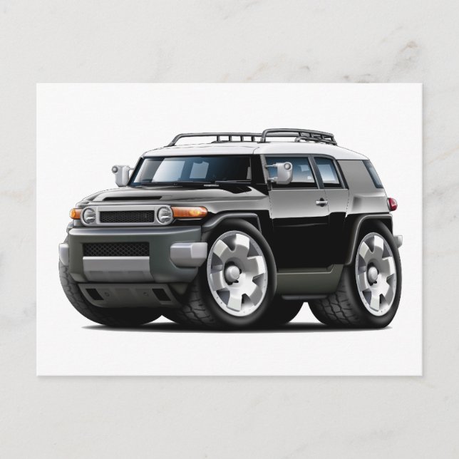 Postal Coche negro Fj Cruiser (Anverso)