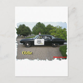 Postal Coche policía del Oldie