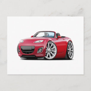 Postal Coche rojo Miata 2009-13