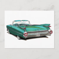 Coche Verde azulado Cadillac de 1959