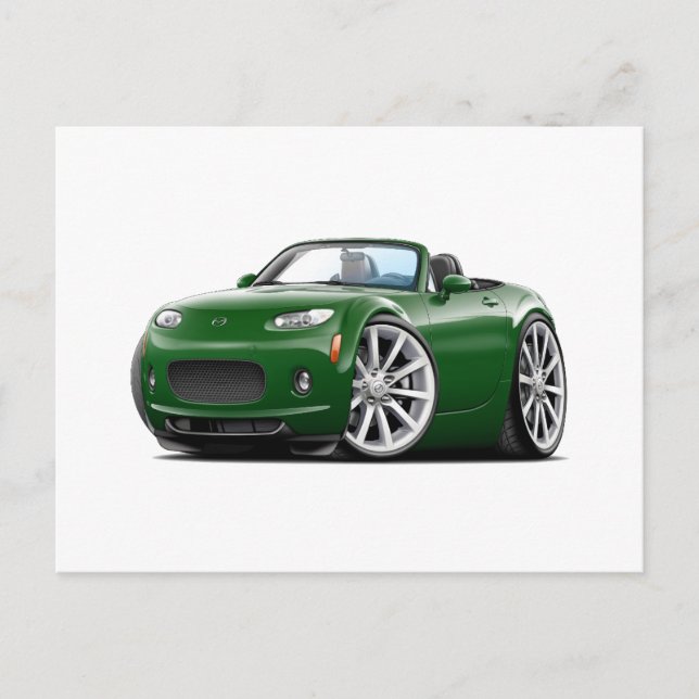 Postal Coche verde Miata 2006-08 (Anverso)