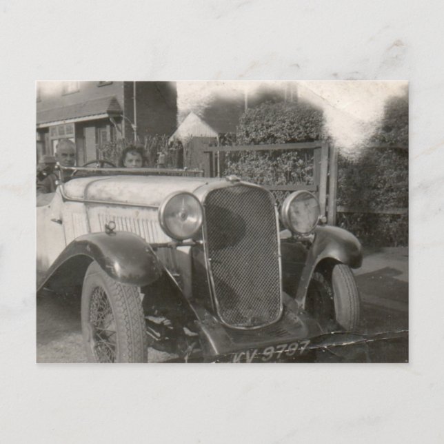 Postal Coche Vintage (Anverso)