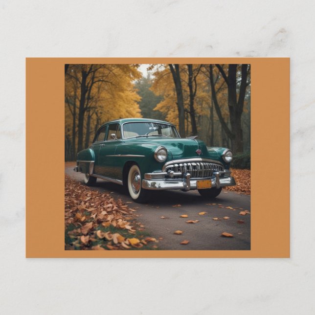Postal Coche Vintage (Anverso)
