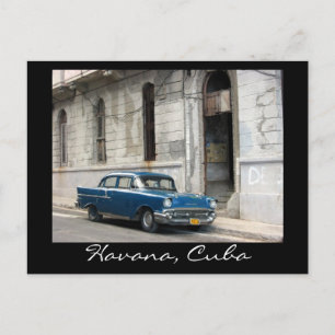 Postal coche vintage de havana